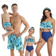 thumbnail image 4 of Men's Quick Dry Drawstring Waist Beach Swim Trunks Board Shorts, 4 of 5