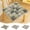 A, variant on Lwlmwt Vintage Square Cushionaire 16x16 Inch Rustic Chair Pad Lazy Cushion for Dining Chairs, Office Chairs, Car Seats, and Tatami