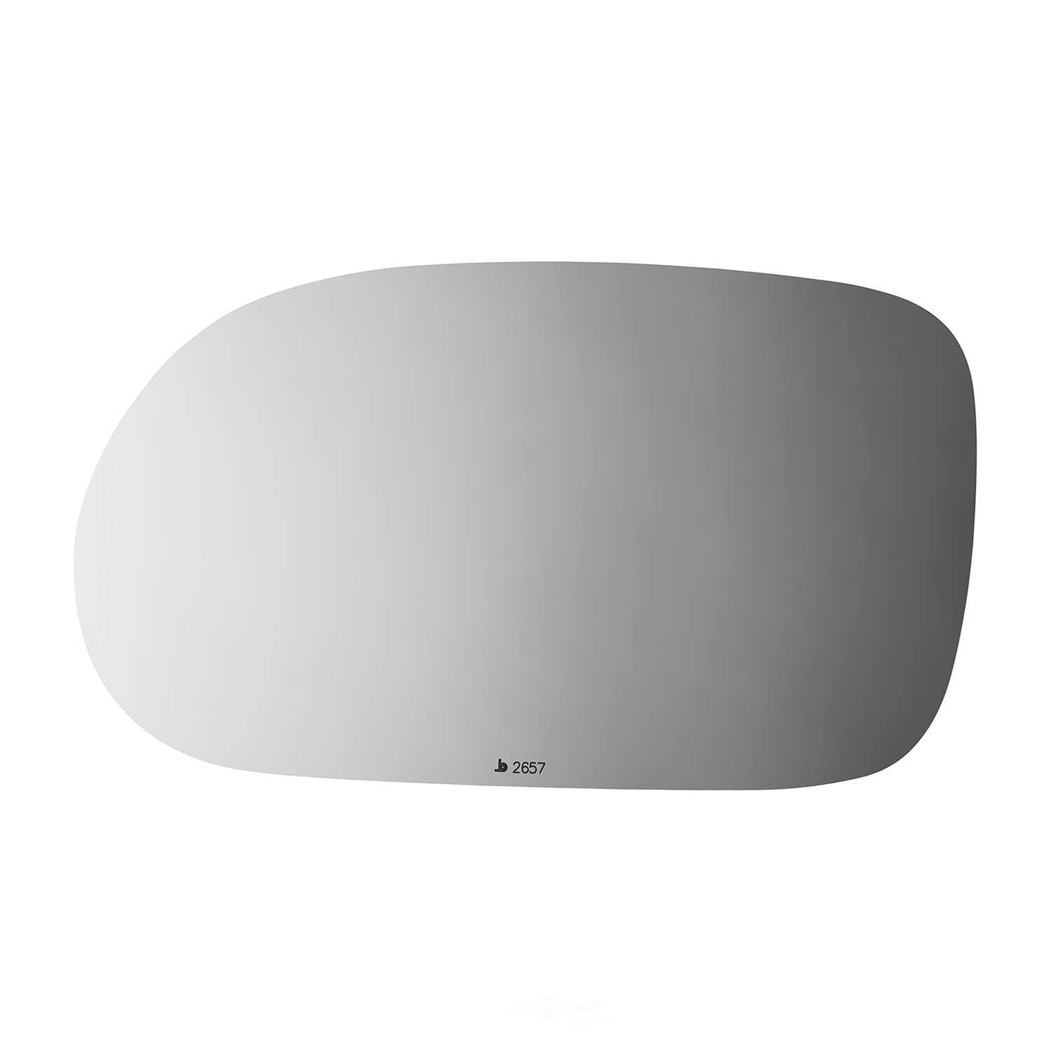 Burco Side View Mirror Replacement Glass - Clear Glass - 2657