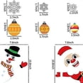 thumbnail image 2 of VEYLIN 118 Pieces Christmas Window Clings with Xmas Snowflakes Decals Removable PVC Staic Stickers for Christmas Window Display(8 Sheets), 2 of 5
