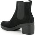thumbnail image 4 of Alpine Swiss Sofia Womens Suede Chelsea Boots Made in Italy Block Heel Ankle Booties, 4 of 6