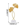 thumbnail image 2 of Giunmcul Holiday Gift Finder Home Furnishing Metal Ornaments Leaf Desktop Art Deco Ornaments, 2 of 2