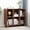 Walnut, variant on IOTXY Freestanding Wooden Low Bookcase - 3 Ties 3 Cubes Open Storage Cabinet with Legs Walnut