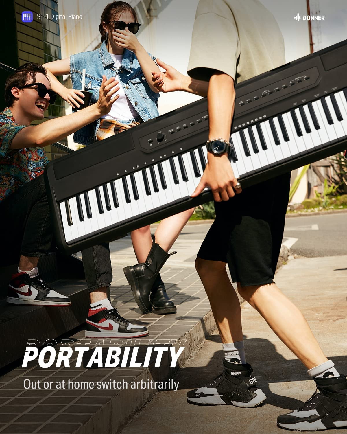 Buy Donner SE1 88 Key Digital Piano, FullSize Electric Piano Keyboard