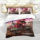 thumbnail image 5 of Dinotrux Conjunto de sábanas temático, trío de piezas, cómodo y amigable con la piel, diseño único, regalo de decoración para el hogar para familiares, amigos y fans,140cm *210cm, 5 of 6