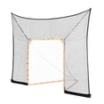 thumbnail image 1 of KFFKFF Hockey and Lacrosse Goal Backstop, 12x9 ft Lacrosse Net with Extended Coverage, Quick Easy Setup Complete Accessories Training Net, Backyard Lacrosse Equipment, 1 of 9