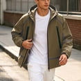 thumbnail image 6 of Bxsruta Mens Windbreaker Lightweight Hooded Full Zip Athletic Jacket Casual Outdoor Coat, 6 of 6