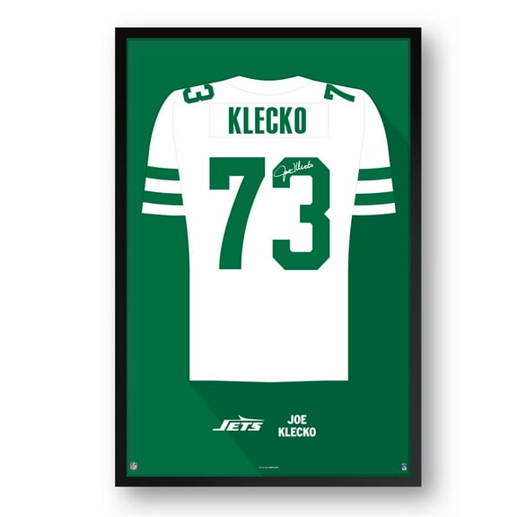 Joe Klecko New York Jets Framed 27" x 39" Retired Jersey Art Print