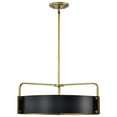 thumbnail image 4 of Nuvo Lighting Altos 5 Light Large Pendant - Matte Black and Natural Brass Finish, 4 of 14