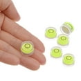 thumbnail image 4 of Uxcell Round Bubble Level 15x8mm Mini Circular Bullseye Spirit Levels for Camera Tripod Telescope, Green, 4 of 6