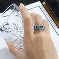 thumbnail image 4 of Maoww Bague Couple Animal Rétro Créatif Exagéré Réglable avec Ouverture, 4 of 9