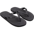 thumbnail image 2 of Quiksilver Men's Haleiwa Flip Flops Sandals Solid Black - AQYL100627-SBKM, 2 of 5