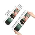 thumbnail image 2 of Salouo Black Cat Pink Bathroom Pattern Unisex Middle Tube Socks,Middle-Finger Knee High Socks Over The Calf Tube Stocking Crew Stockings for Women and Men Tube Socks, 2 of 8