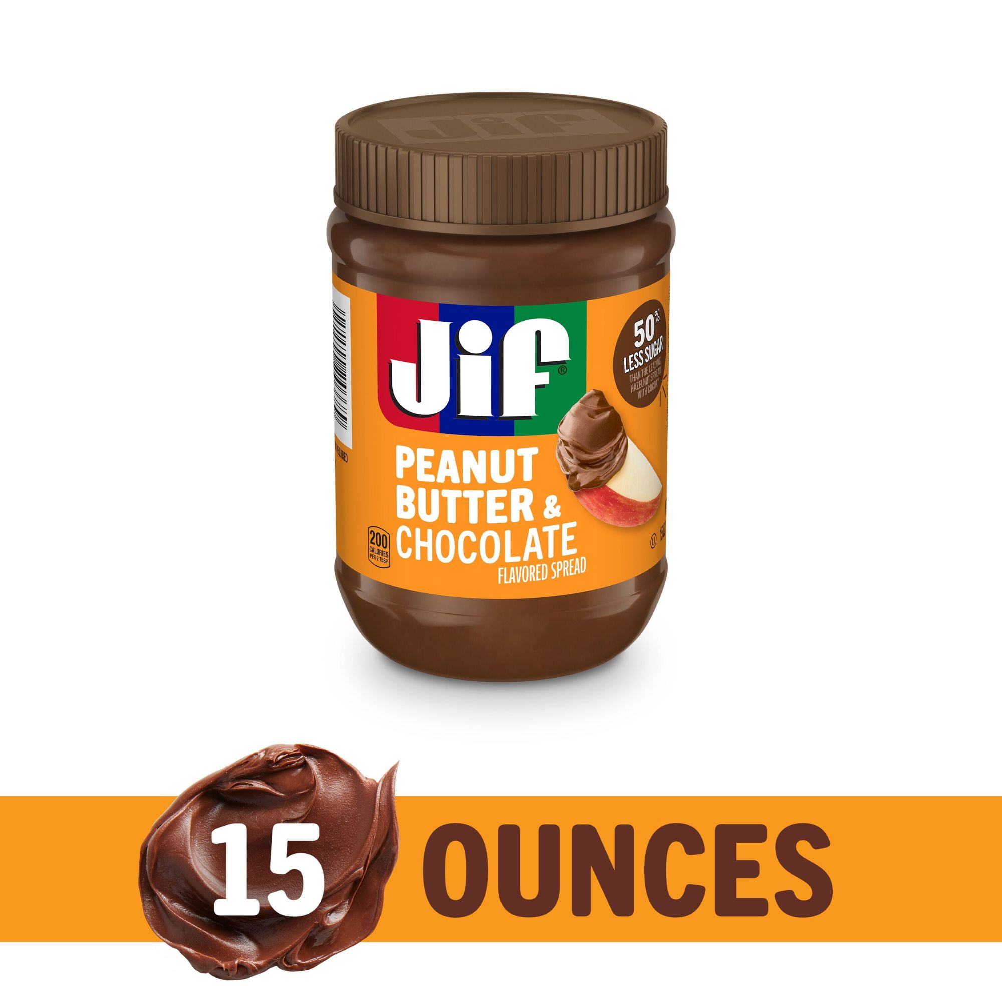 2 Pack Jif Peanut Butter & Chocolate Flavored Spread