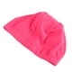thumbnail image 3 of 2 gorros de natación elásticos de poliéster, cómodos y de ducha para adultos, hombres y mujeres, cabello largo (rosa y rojo)., 3 of 5