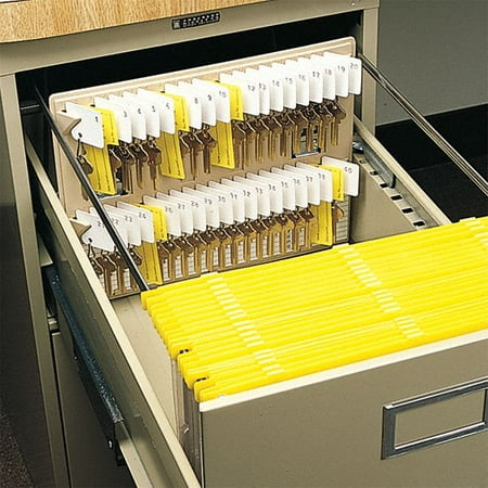100 Key Cabinet - Steelmaster Key Control Cabinet, 12 x 10In, Cap40 Keys Plastic Plastic 201304003