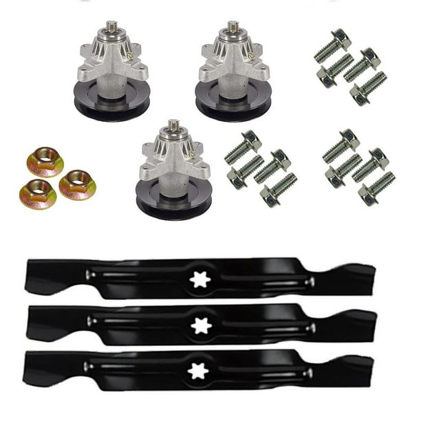 MTD Fits Cub Cadet RZT 50 RZT50 Blades Spindles Bolts Mower Deck