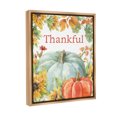 thumbnail image 4 of Stupell Industries Thankful with Fall Harvest Holiday Painting Brown Floater Framed Canvas Art Print Wall Art, 25 x 31, 4 of 10