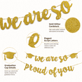 thumbnail image 6 of Graduation Decoration 2026 Banner Gold Glittery We are So Proud of You Congrats Grad Banner Congratulations Party Backdrop Supplies Gold, 6 of 8