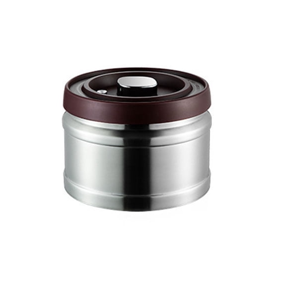 Airtight Coffee Container Stainless Steel Storage Canister Can Storage Sealed Kitchen Vacuum