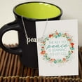 thumbnail image 3 of Peace Script Necklace, 3 of 4