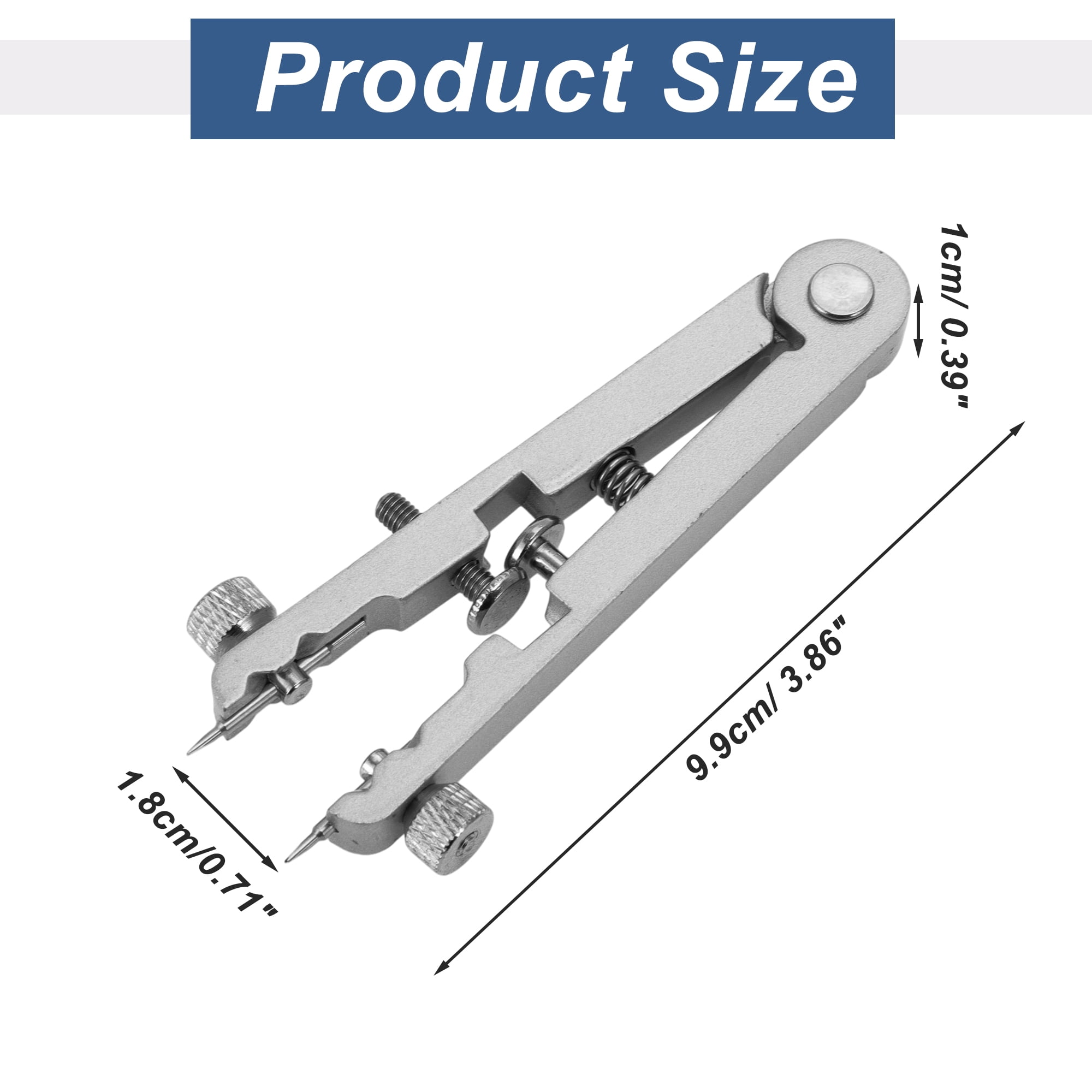 Unique Bargains Watch Band Remover Tool Spring Bar Plier With Pins Silver Tone