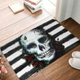 thumbnail image 5 of Daiia Watercolor Skull Front Door Mat, Heavy Duty Durable Welcome Mat for Outdoor Indoor, Dirt Trapper Waterproof Super Absorbent Door Mat, 16" x 24", 5 of 9