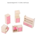 thumbnail image 1 of Ichiias Mini Lifelike Simulation Wooden Furniture Set For 1:12 Doll House Accessory, 1 of 8