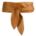 thumbnail image 1 of unbranded Cinturón Ancho Para De Mujer Cuero Sintético Marrón Con Femenina, 1 of 6