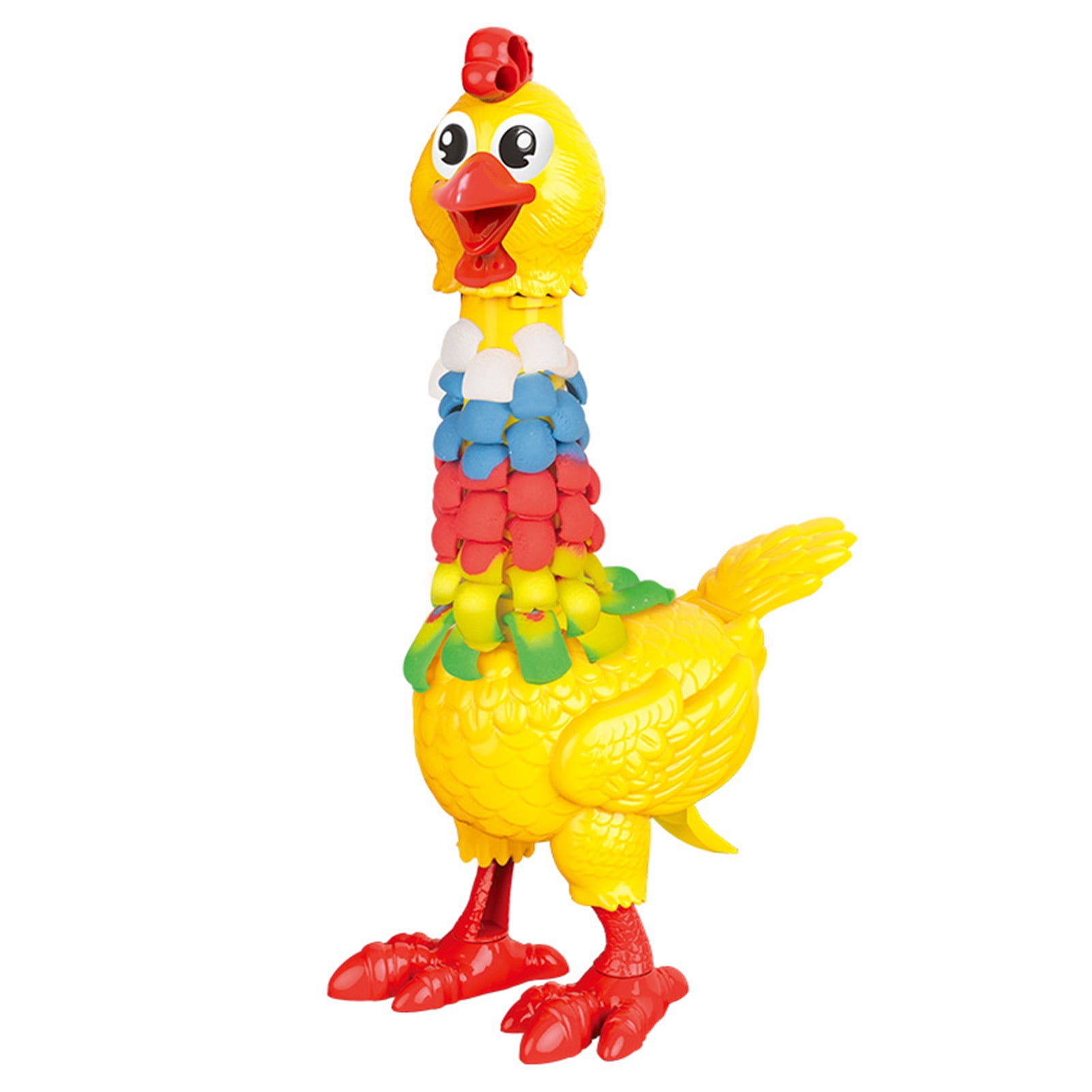 Dough Feather Chicken Toy Set for Kids Bald Hens Press To Grow Feather &  Lay Eggs 12 Colors Wheat Dough Non-Toxic New Fashion Plaything 