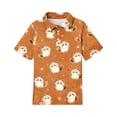 thumbnail image 5 of Grblisyd Girls Shirts Cute Animal Print School Uniform Short Sleeve Button Closure Polo Shirt, 5 of 6