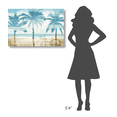 thumbnail image 4 of Global Gallery's 'Beachscape Palms I' By Michael Mullan Stretched Canvas Wall Art, 4 of 4