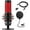 RED, variant on HyperX QuadCast USB Multi-Pattern Electric Condenser Microphone - PS4, PC, Mac - Pop Filter - Anti- Shock Mount with GalliumPi Popfilter