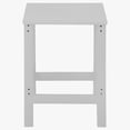 thumbnail image 4 of Garden Square Plastic Adirondack Outdoor Side Table, White, 4 of 7