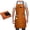 Brown, variant on ARCCAPTAIN 24" x 36" Leather Welding Apron – Heat & Flame Resistant Cowhide Blacksmith Apron with 6 Tool Pockets, Adjustable M to XXXL, Black for Men & Women