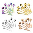 thumbnail image 2 of SANWOOD 8Pcs Flower Stainless Steel Coffee Tea Cup Spoon Teaspoon Kitchen Tool Gift, 2 of 7