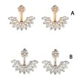 thumbnail image 4 of Pendiente de flor hueca Minnieouse para mujer Cristal Plata 2,5 * 2,3 cm, 4 of 6