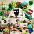 thumbnail image 2 of Minecraft Birthday Decorations, 81Pcs Minecraft Balloons Party Decorations Set for Kids Birthday Party Decorations Supplies, 2 of 8