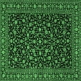 thumbnail image 1 of Ahgly Company Indoor Square Persian Emerald Green Traditional Area Rugs, 6' Square, 1 of 4