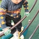 thumbnail image 2 of Guantes de ciclismo para niños de talla XS, diseño de medio dedo de nailon verde para una conducción deportiva segura, 2 of 8
