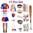 thumbnail image 4 of Disfraz de Harleen Quinzel del Escuadrón Suicida, conjunto de ropa de aves rapaces para el Día del Niño, ropa de fiesta de fantasía para niños y adultos, Joker, 4 of 5