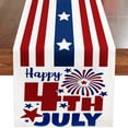 thumbnail image 4 of Holiday Craft Decoration Independence Day Table Flag Patriotic Stripes Wired Edge Ribbon Printing Customized Satin Flag, 4 of 4