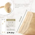 thumbnail image 2 of ZHAOCHENG Extensiones de cabello humano, una pieza de cabello con línea de pescado invisible, natural con línea transparente, color piano, rubio claro a rubio playa P16-613, 60 g, 16 pulgadas, 2 of 5