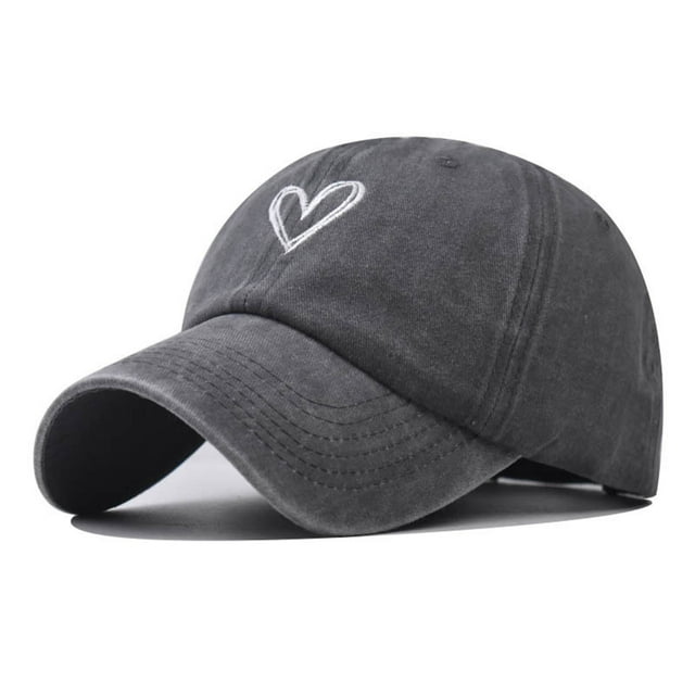 Casquette de Baseball en Coton Ajustable Lavable Mode Été pour Femmes Chapeau de Soleil Extérieur