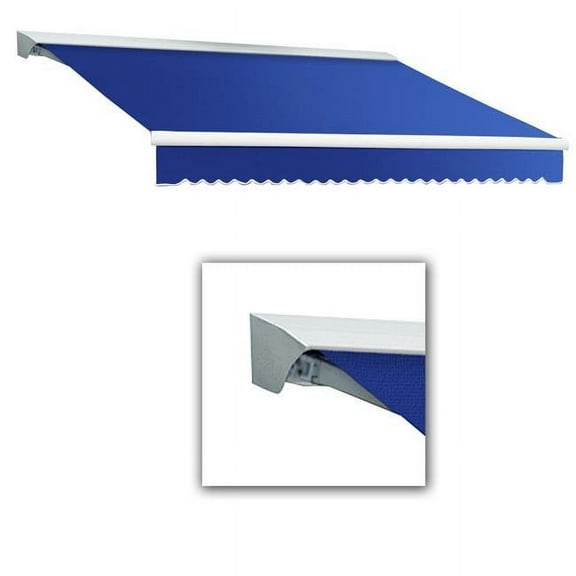 16 ft. Destin with Hood Left Motor & Remote Retractable Awning, Bright Blue - 120 in.