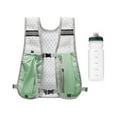 thumbnail image 3 of Colaxi Hiking Vest Pack with 500ml Water Bottle Daypack Reflective Design Multipurpose Breathable for Jogging Lightweight Light Green, 3 of 8