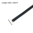 thumbnail image 2 of Cable de alambre de 328 pies (100 m) de acero inoxidable 304 recubierto de vinilo de 3/64" (1 mm) con 30 piezas de funda de aluminio negra, 2 of 7