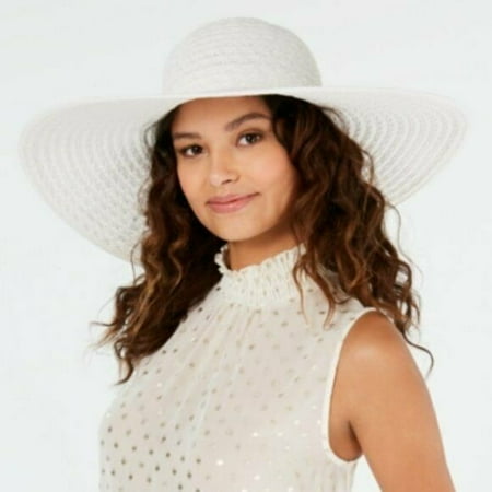 Nine West Packable Super Floppy Hat (White)