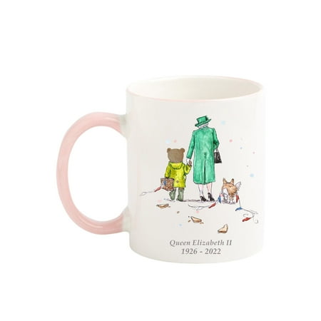 

Queen Elizabeth II Memorial Mug Queen Elizabeth II 1926-2022 Commemorative Mug Queen and Her Corgi Printed Queen Elizabeth II Water Cup for Tea Coffee Water