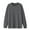Dark Gray, variant on Women's Classic Fit T-Shirt Long Sleeve Round Neck Basic Top Breathable Cotton Layering Piece Minimalist Casual Tee
